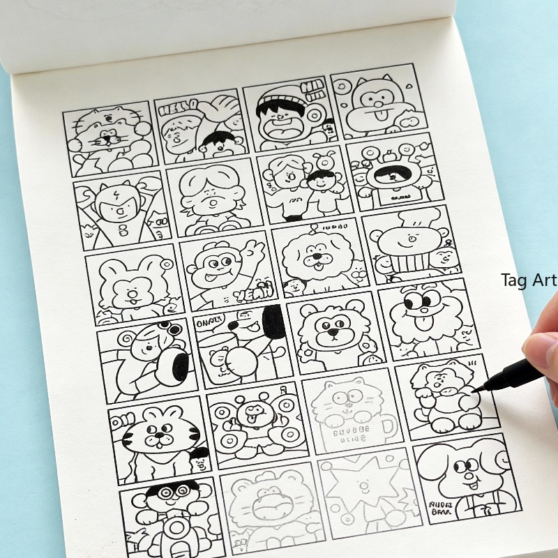 Food And Snacks Coloring Book Bold And Easy - كتاب تلوين إبداعي لتخفيف التوتر، ألبوم