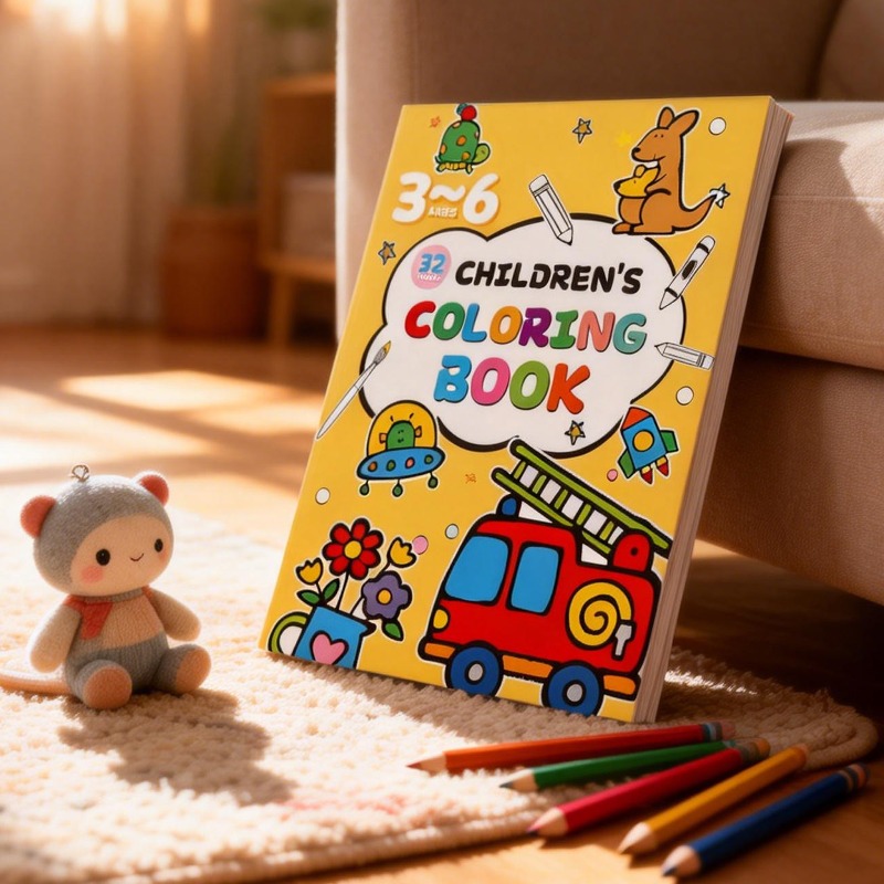 Food And Snacks Coloring Book Bold And Easy - كتاب رسم للأطفال، يحتوي على حالات