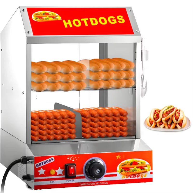Food Processor Snacks - جهاز تسخين أوتوماتيكي للهوت دوج، معالج