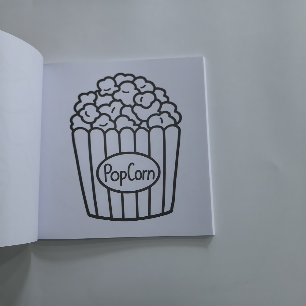 كتاب تلوين المشروبات والحلويات - مراجعة Food And Snacks Coloring Book Bold And Easy وسعره