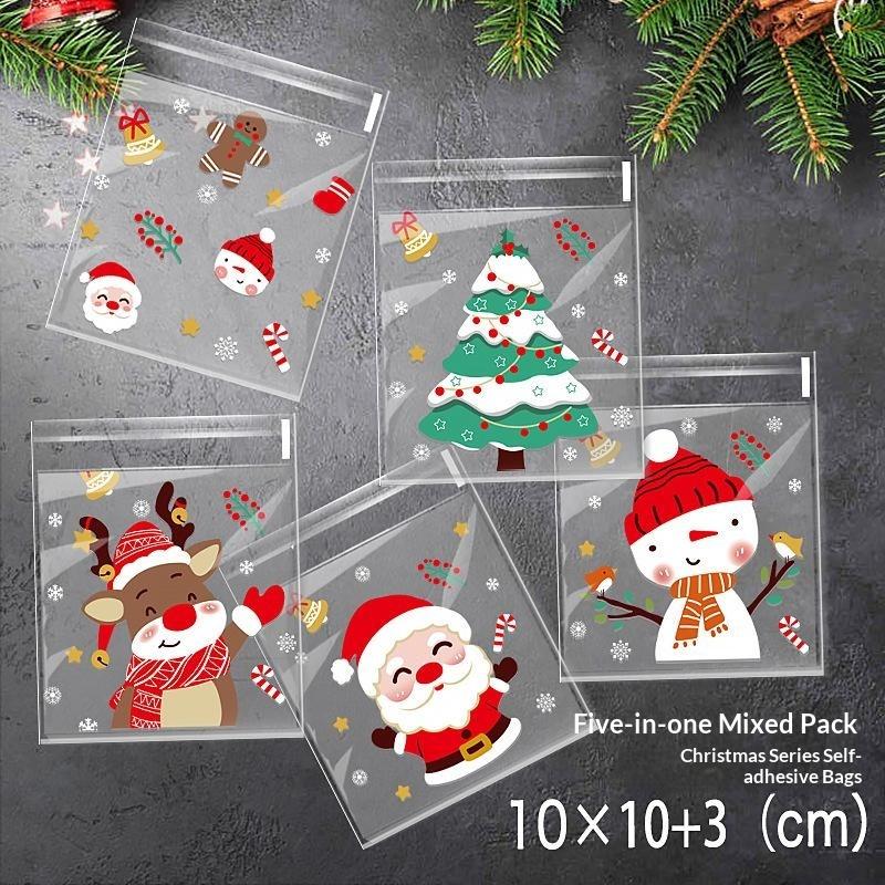 100 قطعة من أكياس الحلوى ذاتية - مراجعة Xmas Food Snacks وسعره