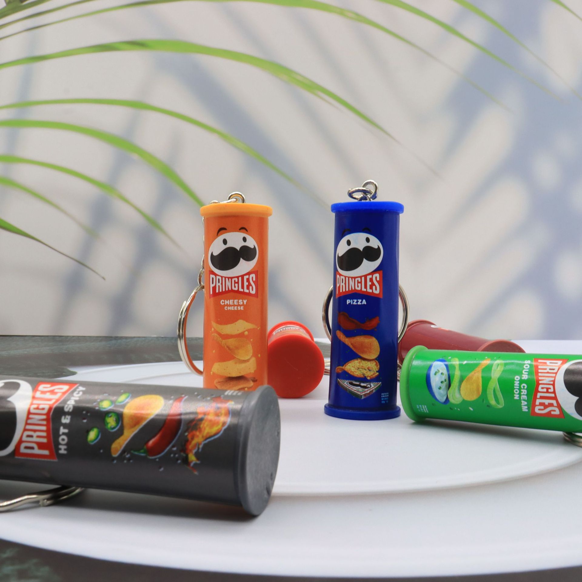 سلسلة مفاتيح رقاقة البطاطس الإ - مراجعة Food Snacks Chips وسعره