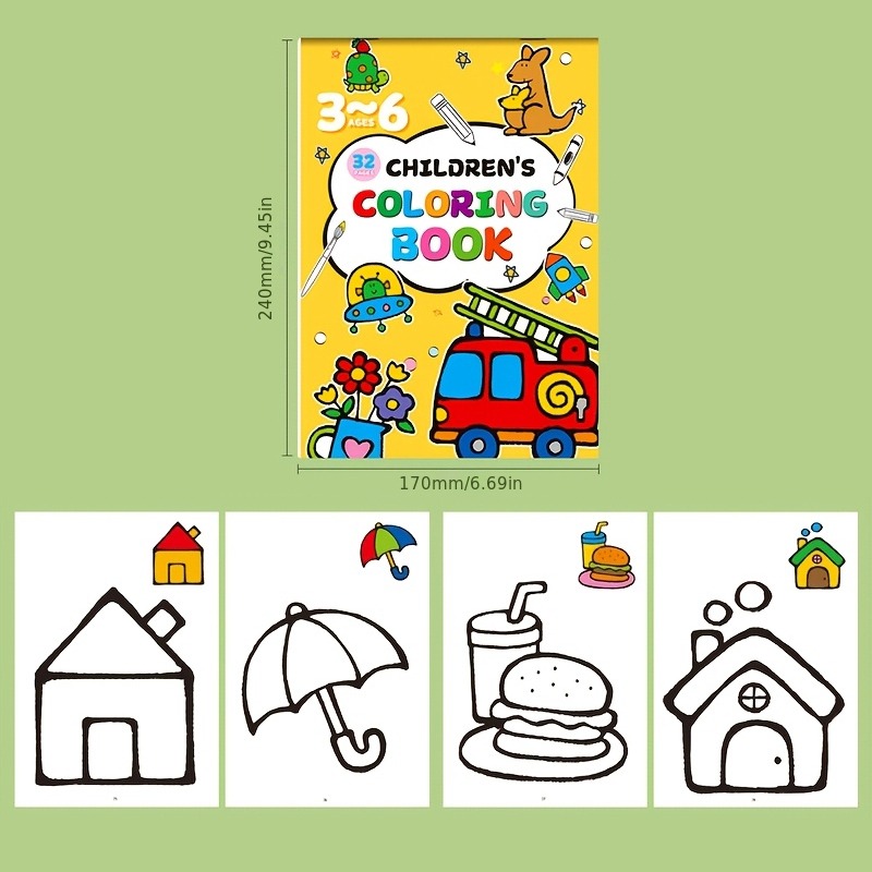 كتاب رسم للأطفال، يحتوي على حا - مراجعة Food And Snacks Coloring Book Bold And Easy وسعره