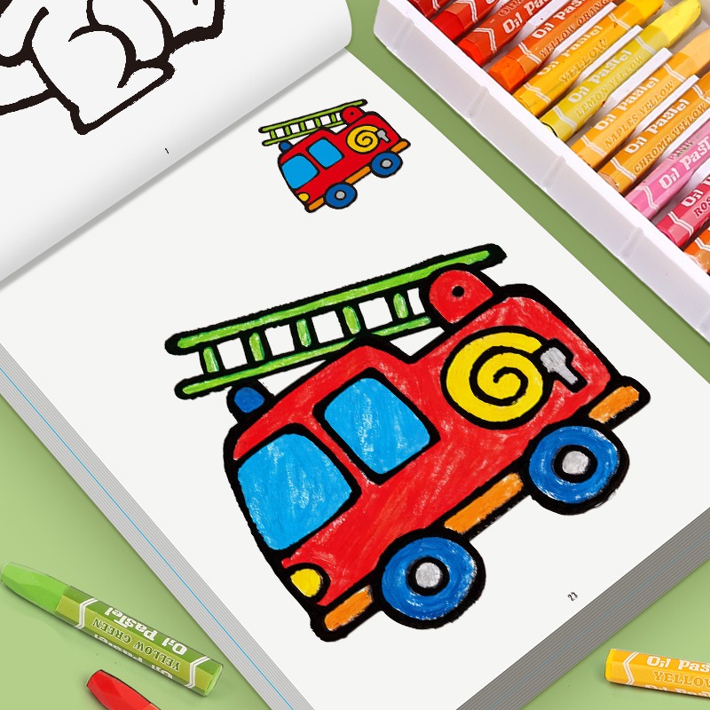 كتاب رسم للأطفال، يحتوي على حا - مراجعة Food And Snacks Coloring Book Bold And Easy وسعره